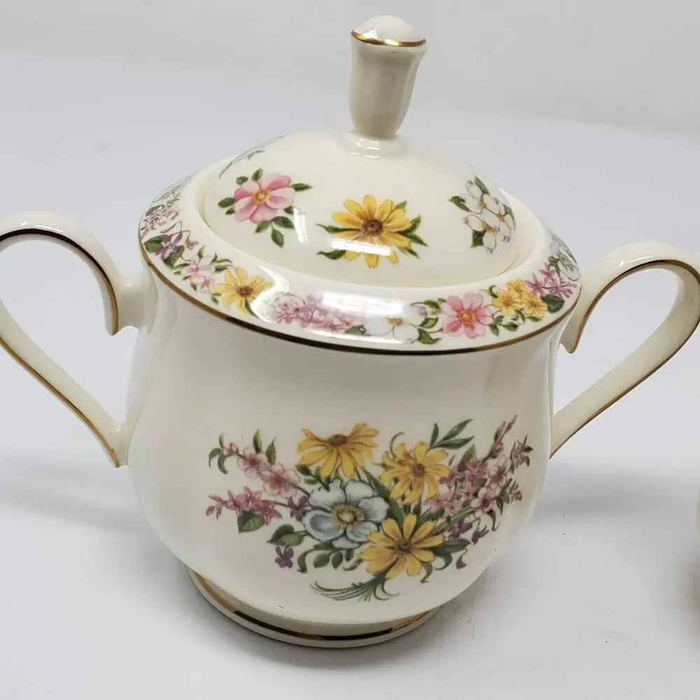 LENOX Creamer and Covered Sugar Bowl set The Constitution Cream and Sugar Excel